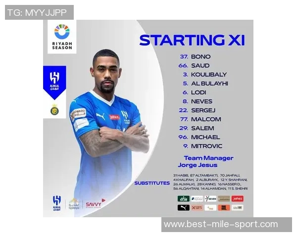 利雅得新月与利雅得青年人首发阵容分析内维斯特奥库利巴利齐上阵